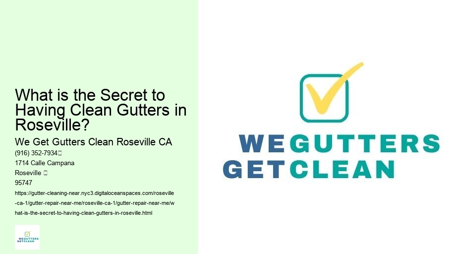 What is the Secret to Having Clean Gutters in Roseville? 