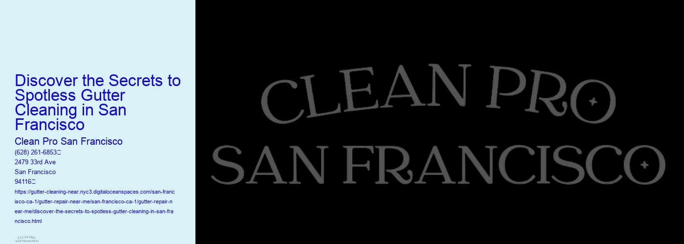 Discover the Secrets to Spotless Gutter Cleaning in San Francisco