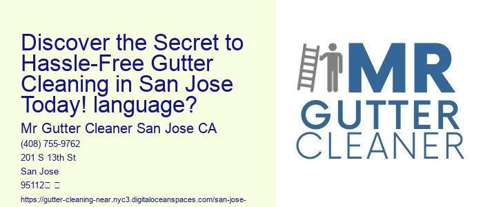 Discover the Secret to Hassle-Free Gutter Cleaning in San Jose Today! language?