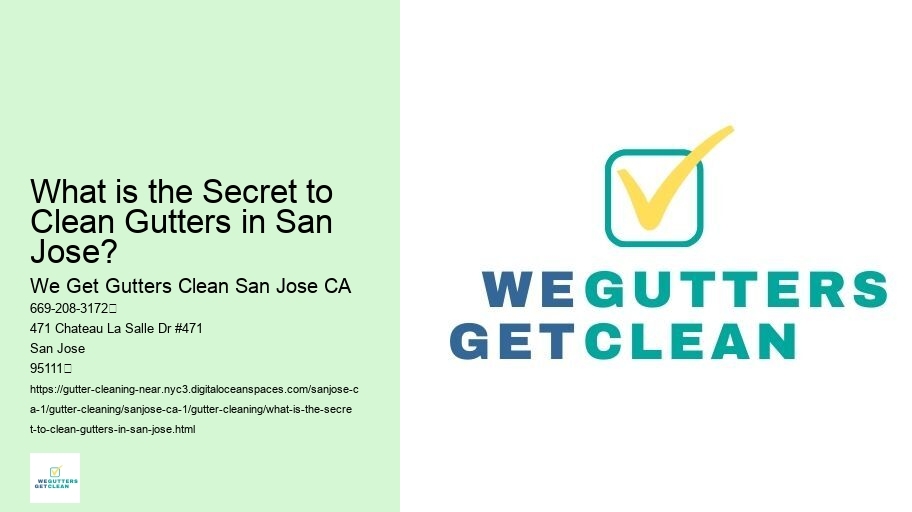 What is the Secret to Clean Gutters in San Jose? 
