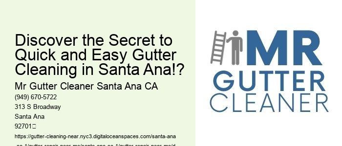 Discover the Secret to Quick and Easy Gutter Cleaning in Santa Ana!?