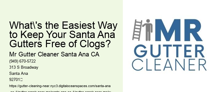 What's the Easiest Way to Keep Your Santa Ana Gutters Free of Clogs?