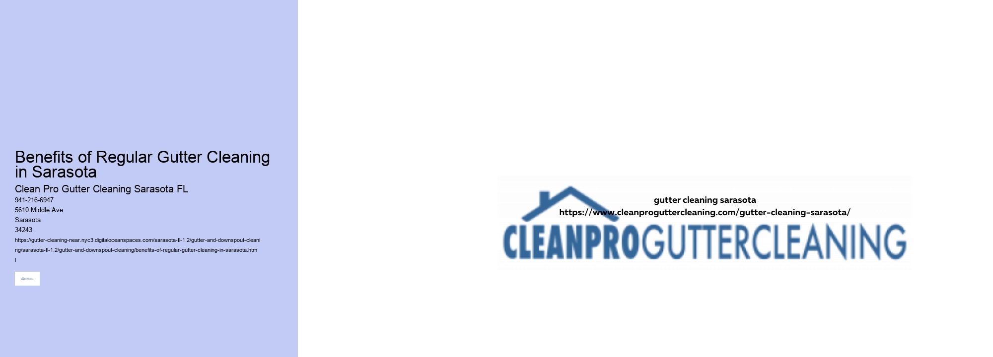 Benefits of Regular Gutter Cleaning in Sarasota 