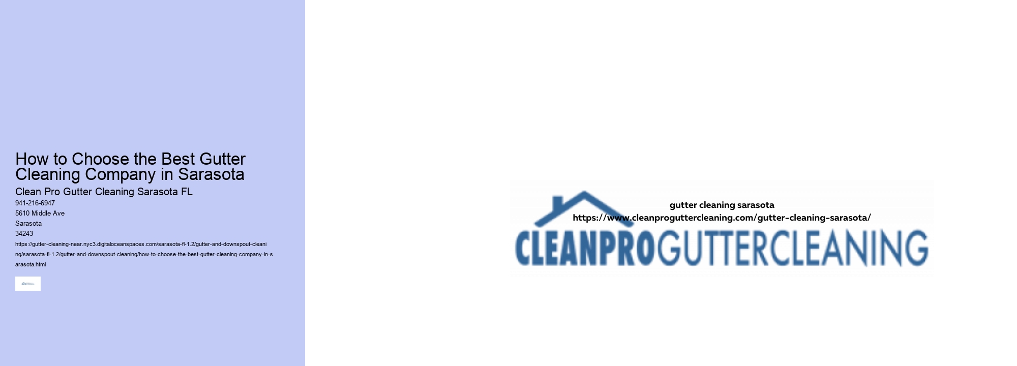 How to Choose the Best Gutter Cleaning Company in Sarasota 