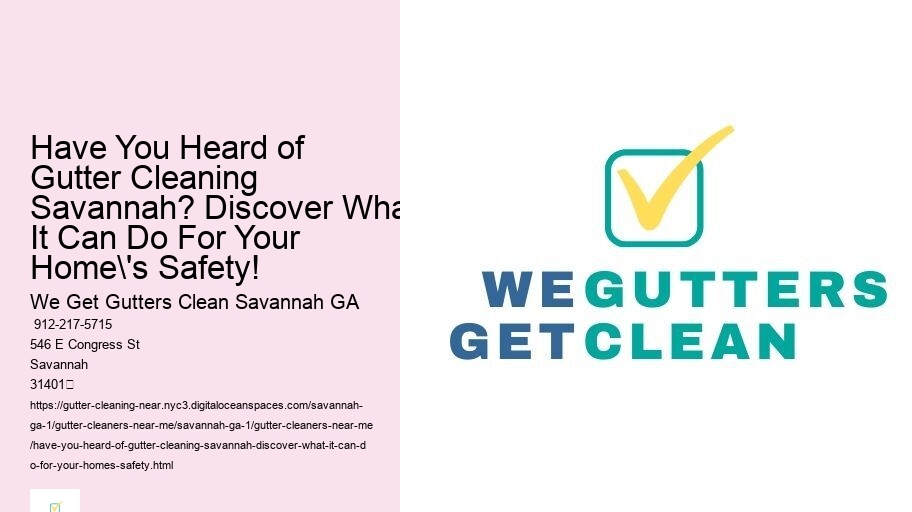 Have You Heard of Gutter Cleaning Savannah? Discover What It Can Do For Your Home's Safety!