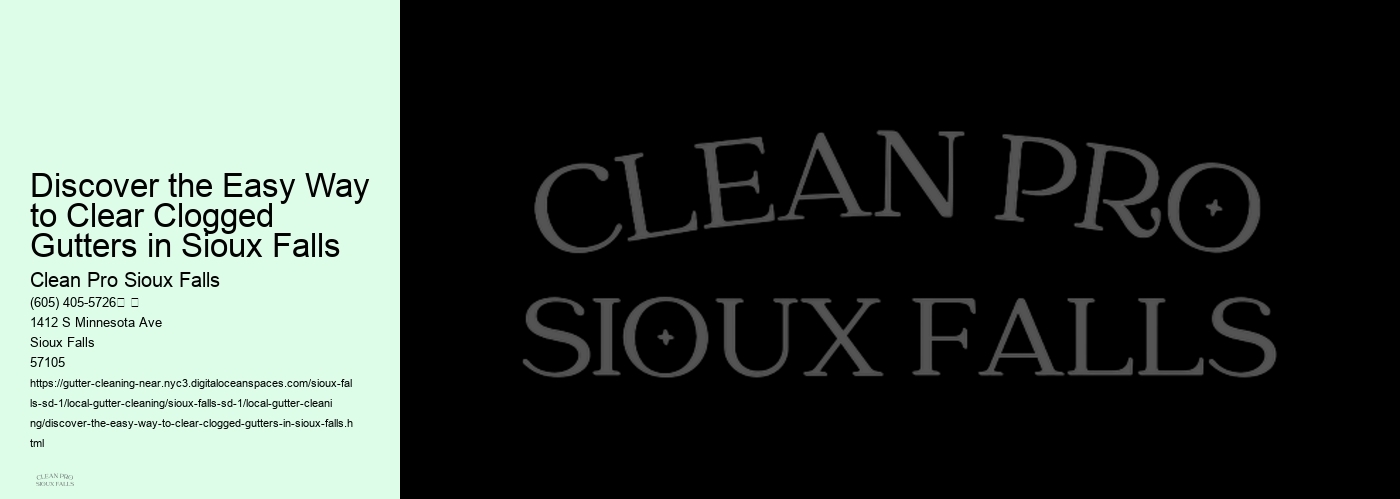 Discover the Easy Way to Clear Clogged Gutters in Sioux Falls