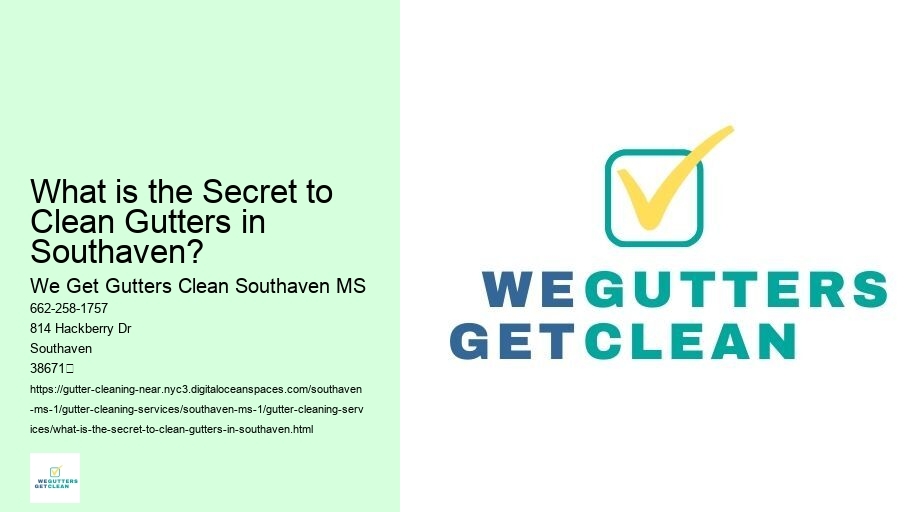 What is the Secret to Clean Gutters in Southaven? 