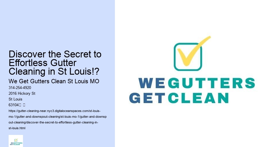 Discover the Secret to Effortless Gutter Cleaning in St Louis!?
