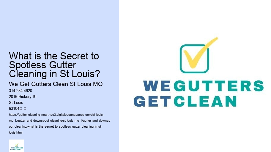 What is the Secret to Spotless Gutter Cleaning in St Louis?