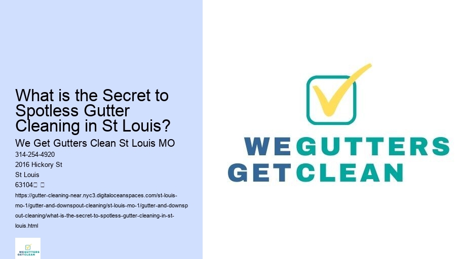 What is the Secret to Spotless Gutter Cleaning in St Louis?