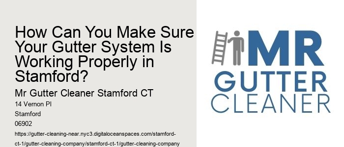 How Can You Make Sure Your Gutter System Is Working Properly in Stamford?