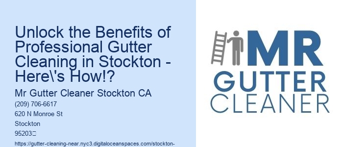 Unlock the Benefits of Professional Gutter Cleaning in Stockton - Here's How!?