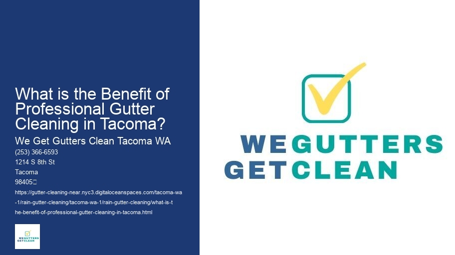 What is the Benefit of Professional Gutter Cleaning in Tacoma? 