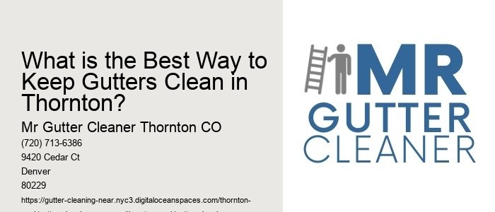 What is the Best Way to Keep Gutters Clean in Thornton?