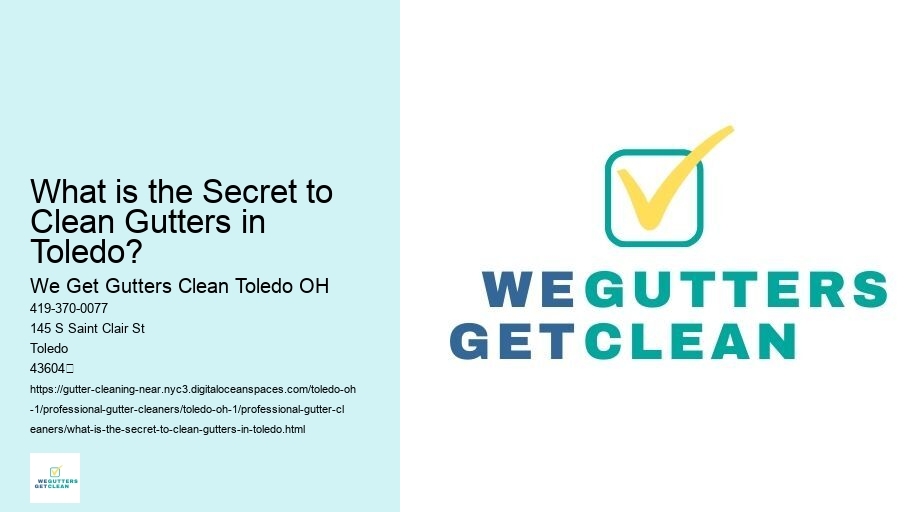 What is the Secret to Clean Gutters in Toledo? 