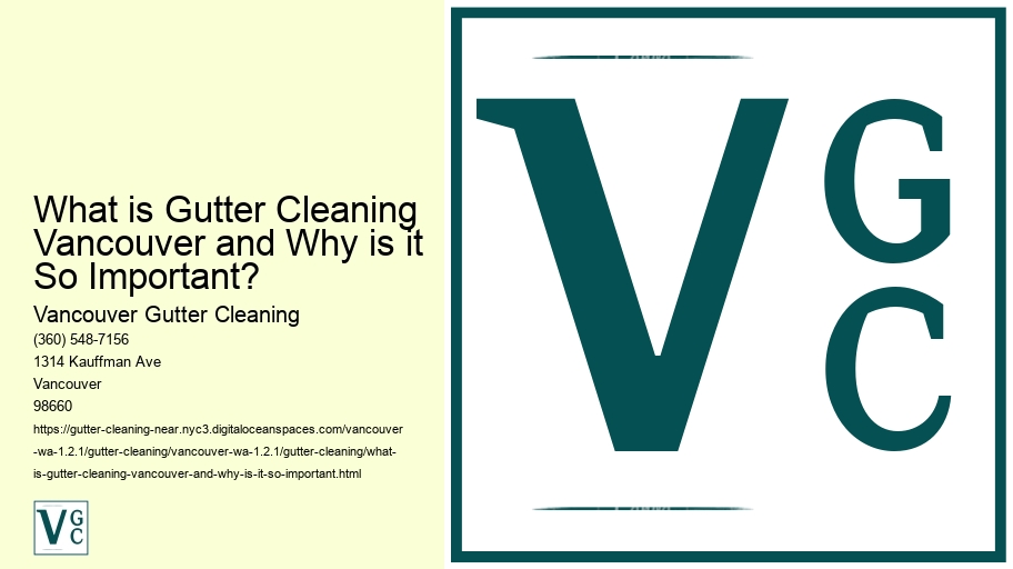 What is Gutter Cleaning Vancouver and Why is it So Important?