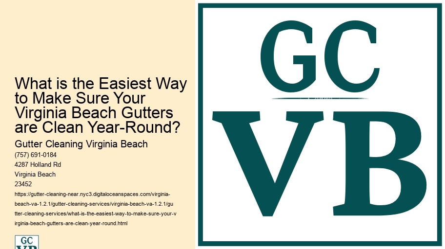 What is the Easiest Way to Make Sure Your Virginia Beach Gutters are Clean Year-Round?