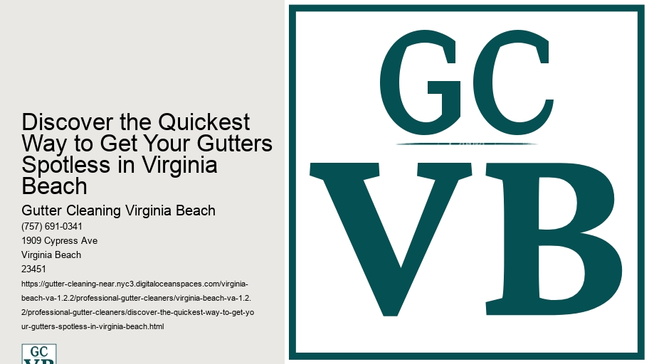 Discover the Quickest Way to Get Your Gutters Spotless in Virginia Beach 