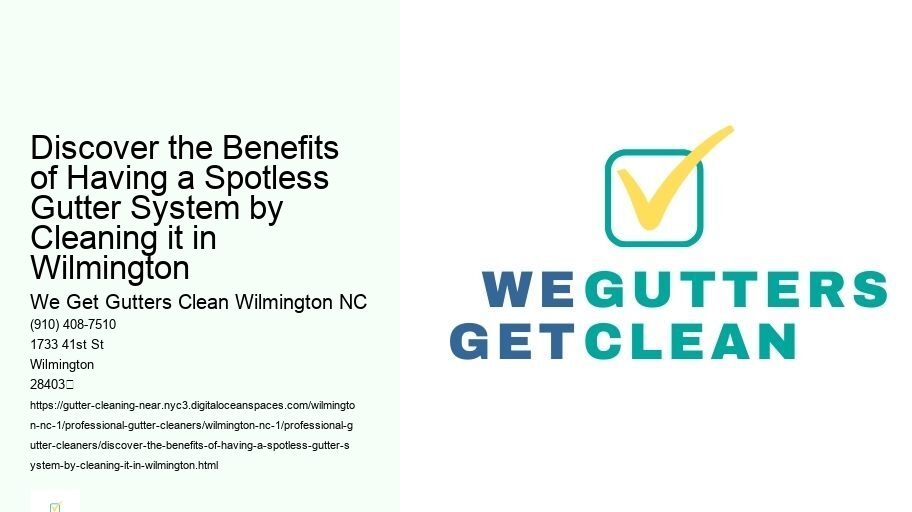 Discover the Benefits of Having a Spotless Gutter System by Cleaning it in Wilmington