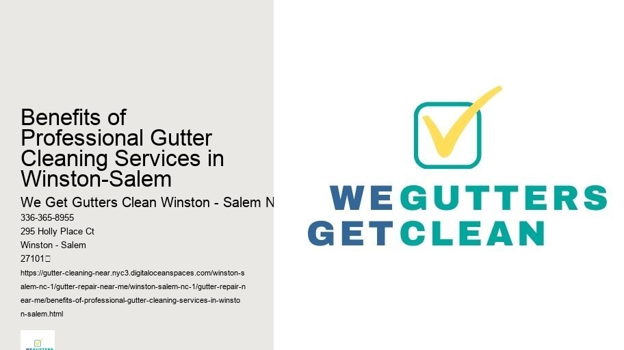 Benefits of Professional Gutter Cleaning Services in Winston-Salem