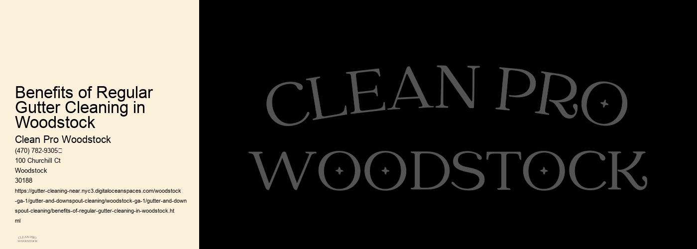 Benefits of Regular Gutter Cleaning in Woodstock 