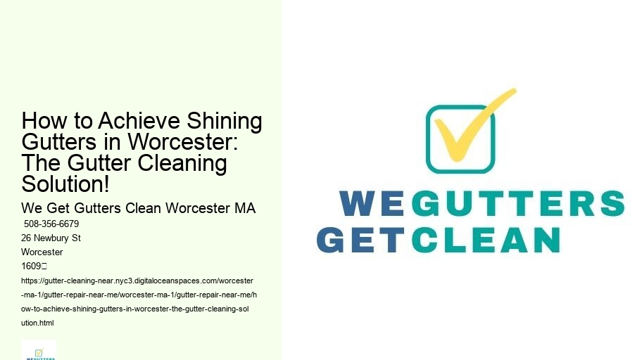 How to Achieve Shining Gutters in Worcester: The Gutter Cleaning Solution!