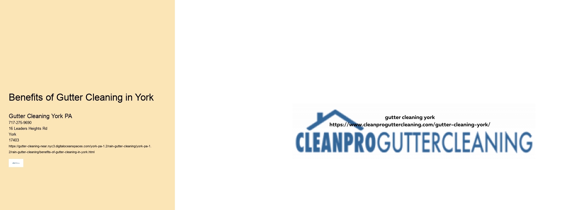 Benefits of Gutter Cleaning in York 